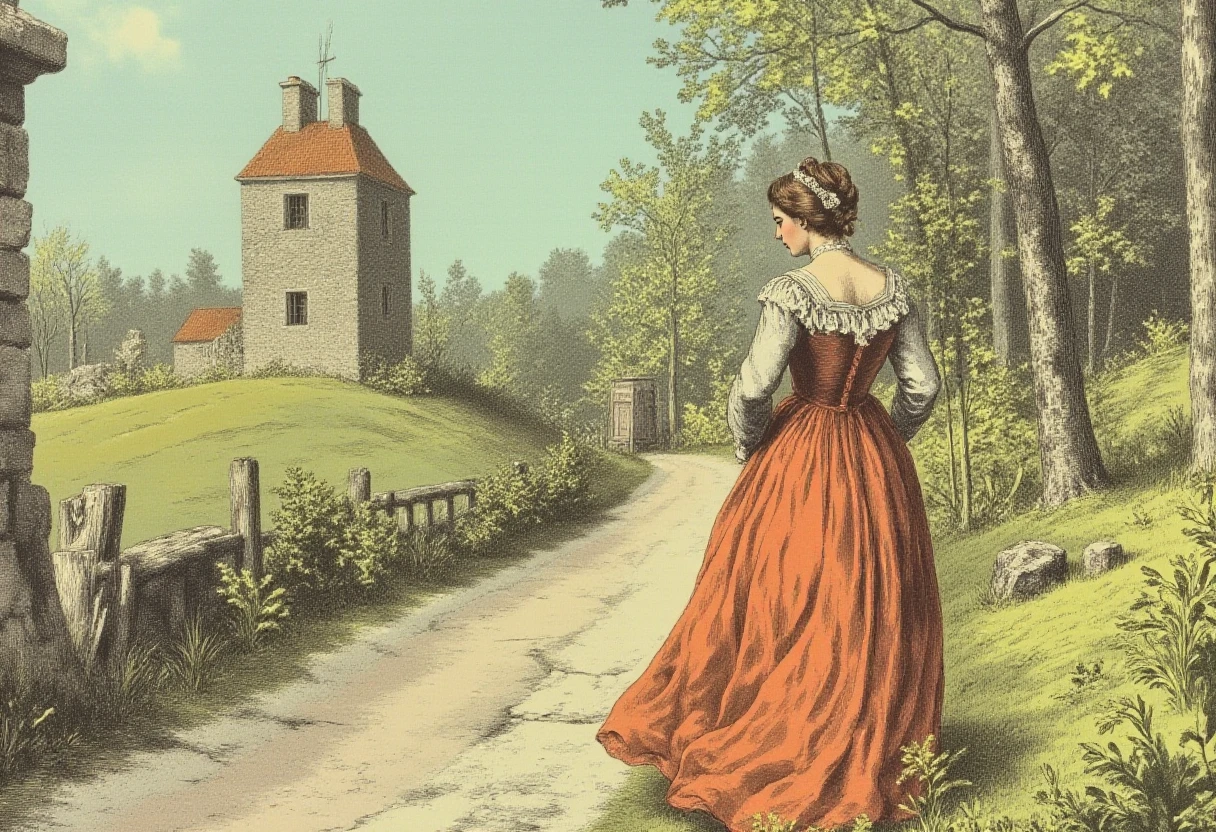 in the style of ff-ve, a woman in a long dress
<lora:Vic_Etch_style:1>