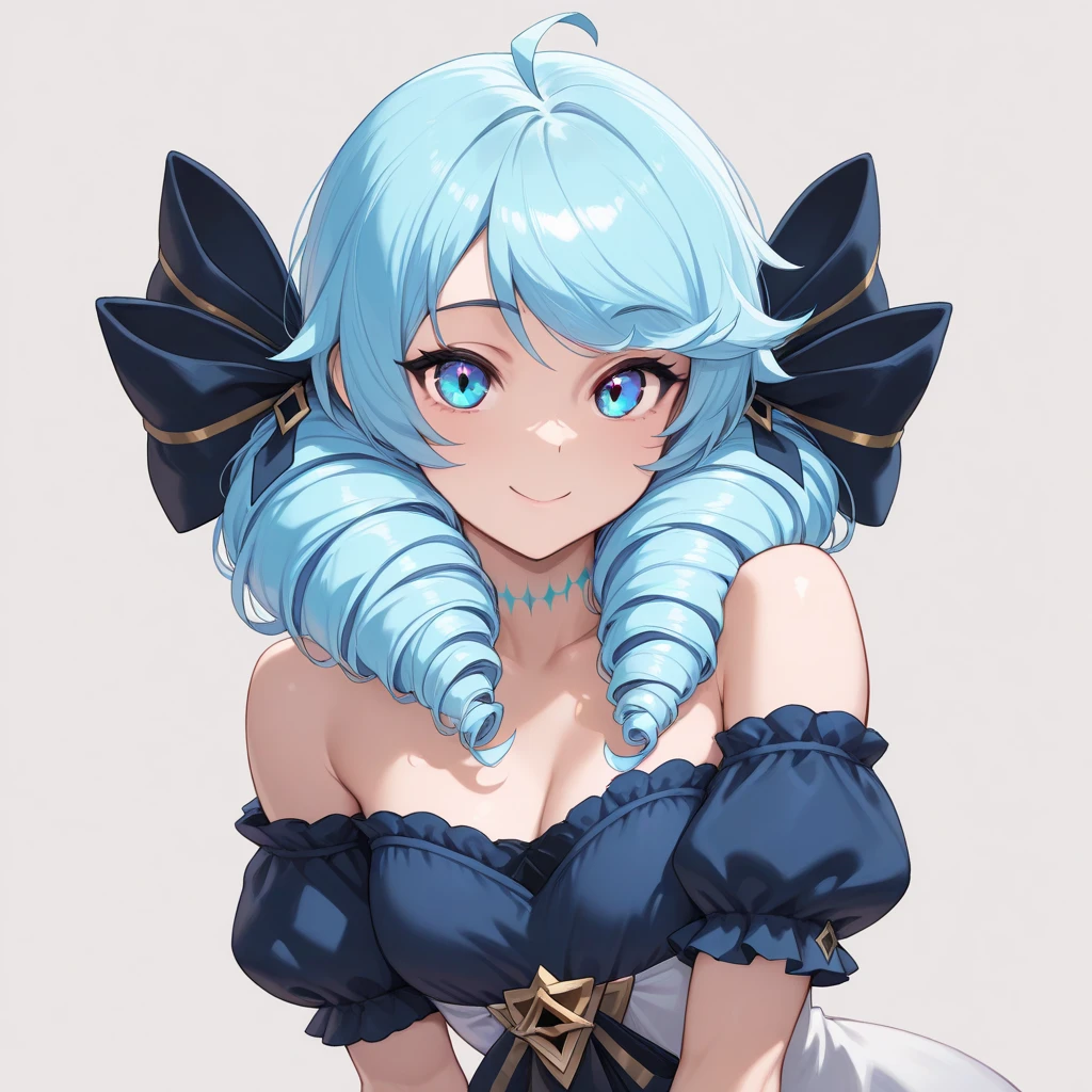 obra de arte, melhor qualidade, alta qualidade, muito detalhado CG uniform 8k wallpaper, 1 garota, Sozinho, cabelo azul, tatuagem, cabelo curto, tem, joia, sorriso, colar, looking at the audience, tem, realista, boca aberta, dentes, tronco, colete, nariz, Ombros nus, nome do artista, tiara preta, clavicle, arm tatuagem, olhos azuis, lips, blur, oil painting, fotografia premiada, Bokeh, profundidade de campo, HDR, florescer, chromatic aberration, realismo, muito detalhado, artstation Intrincado, alto detalhe, dramatic, arte no meio da jornada