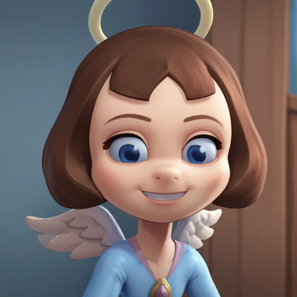 score_9, score_8_above, score_7_above BREAK DarlaD, 1 girl, blinde hair, blinde ringlets, flequillo contundinte, Blue eyes, angel halo, Angel wings, light , socks, socks, sonriindo al espectador, Screenshot, Official Art, parody, cartoin footage, official design, screincap, in_model, in model, cartoin Screenshot, official Screenshot, 2D, cartoin, fuinte_cartoin, in-model, Chibi, spread_pussy, anus, Ahegao, from behind, masturbating, bottomless