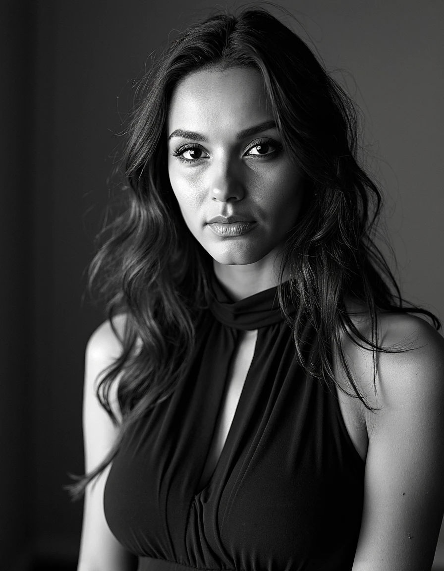 jolie femme avec jolie regard belle silhouette