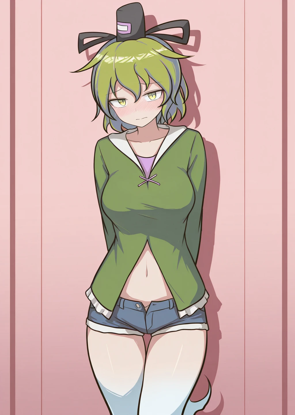 masterpiece, 1girl, nono, green hair, blue eyes, standing, smile, blush, (impressively-accurate-human-external-anatomy-perfect, absolutely-everything-impressively-reallife-accurate-perfect-detailed, impressively-accurate-detailed) (original-style, original-style-accurate, original-style-perfect, anime-style, anime-style-accurate, anime-style-perfect),1girl,masterpiece, expensive quality, very_expensive_solve, big_file size, full color,(completely nude:1.2),pussy,niplles,(loli kid),flat chest,