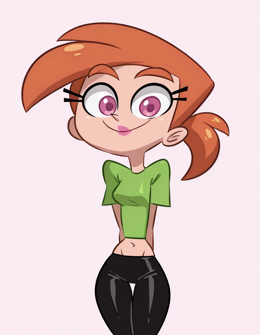 Solo girl, green eyes, very long orange hair, pink bow on her head, evil smug grin, lovesick, super lovesick, cleavage, (100% lovesick),
Blushing, naked, flat chested, tits, thick body, close up to pussy, looking down at viewer, (100% satisfying), Masterpiece, High Quality