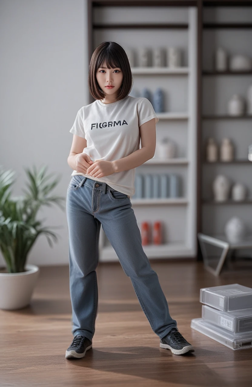score_9,score_8_up,score_7_up,score_6_up,score_5_up,<lora:spo_sdxl_10ep_4k-data_lora_webui:1.7>,zPDXL3,photo\(medium\),realistic,photorealistic,reality,dynamic photo,incredibly absurdres,absurdres,highres,intricate detail,detailed,4k,16k,uhd,depth of field,ray-tracing,dynamic angle,<lora:add_saturation_XL:-0.8>,<lora:add_contrast_XL:-0.5>,<lora:add_brightness_XL:-0.5>,<lora:add_sharpness_XL:0.8>,nsfwupscaler,<lora:BackgroundDetailerV3:0.2>,beautiful background,pureerosface_xl,<lora:ALTXLpony_063_8:0.5>,<lora:Expressive_H:0.8>,Expressiveh,perfect eyes,perfect hands,
BREAK <lora:JCAI_Influencer05_unreal:1>,sy1v1a,female,asian,chinese,black eyes,1girl,solo,alone,<lora:spfigmaFigurineXLPony2:1>,(3d:1.2),((figma:1.2)),(figurine:1.2),(model kit:1.2),plastic skin,shiny skin,joints,depth of field,blurry background,t-shirt,jeans,dynamic pose,simple background,indoors,