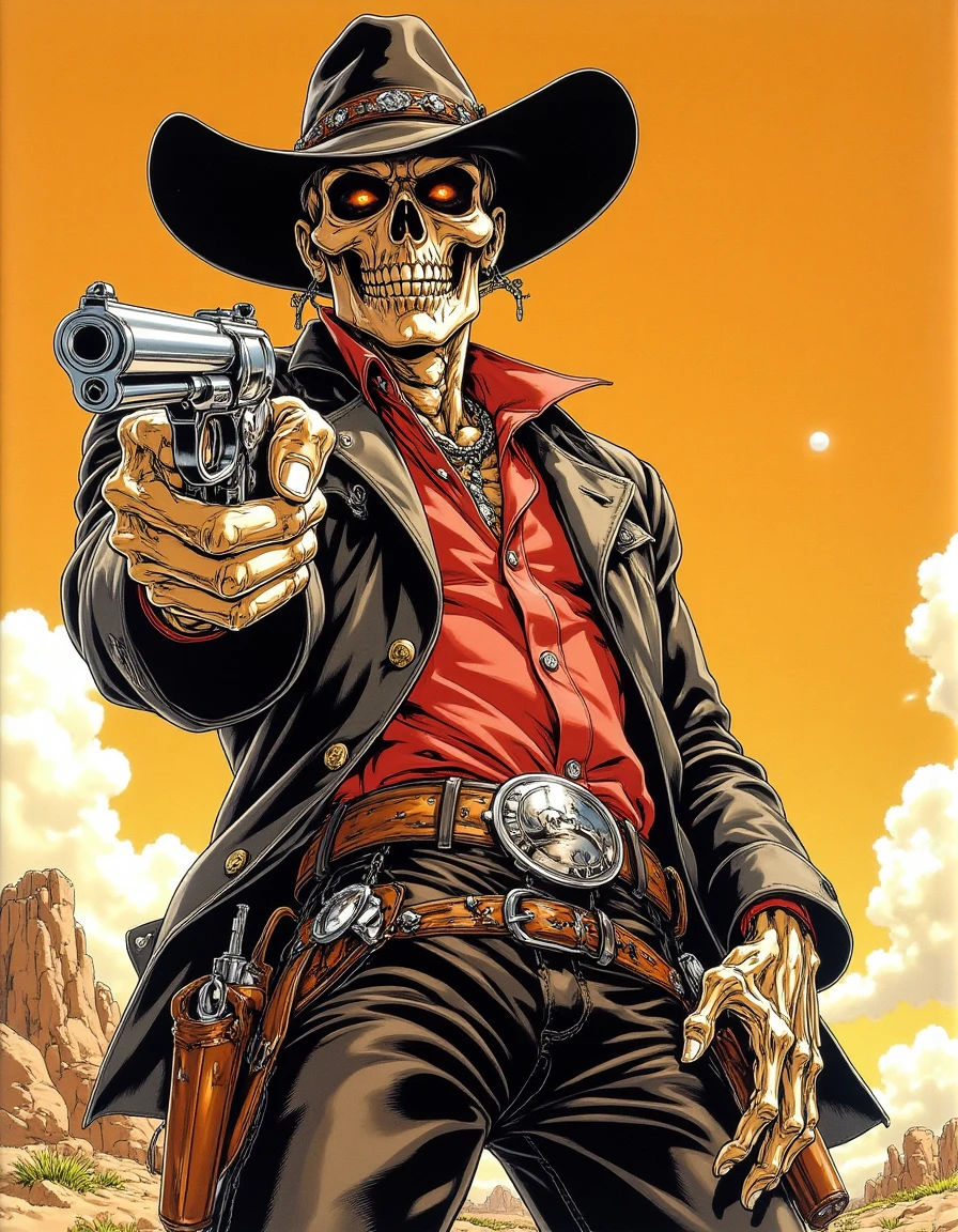 g0rg309s a skeleton cowboy pointing a gun to the viewer
<lora:Just_Gorgeous:0.7>