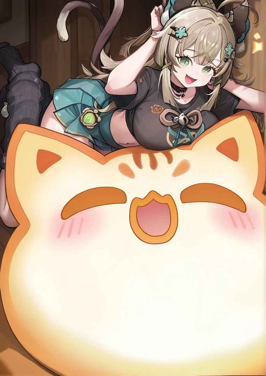 ((masterpiece, best quality)), high resolution,ultra detailed, detailed background, perfect lighting,detailed beautiful eyes,1girl,nsfw,embarrassed,blush,look at viewer,steam,sweat,aroused,naughty smile,face focus,(from above:1.1), (pov:1.4),(from front:1.2),(close up face:1.1),fisheye lens,1boy,1penis,(oralsex),(deep fellatio:1.4),(deepthroat:1.3),:>=,(penis in mouth),hetero,fair skin,(flat chest),short stature,tiny,diona,(bangs up knot),forehead,pink hair,wooden house,
