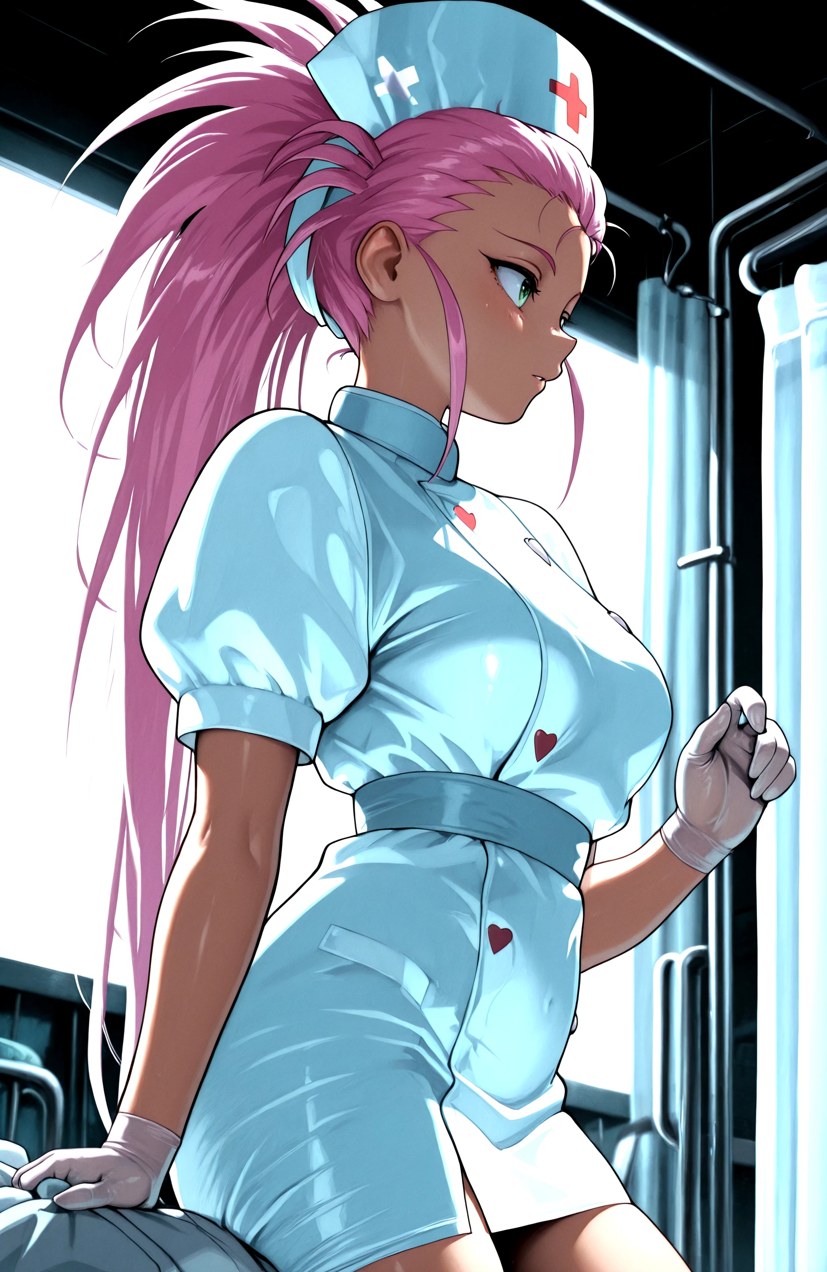 <lora:WashuuIllustV1:0.99> hakubi_washuu, nurse_dress, nurse_hat, masterpiece,best quality,absurdres, amazing quality
