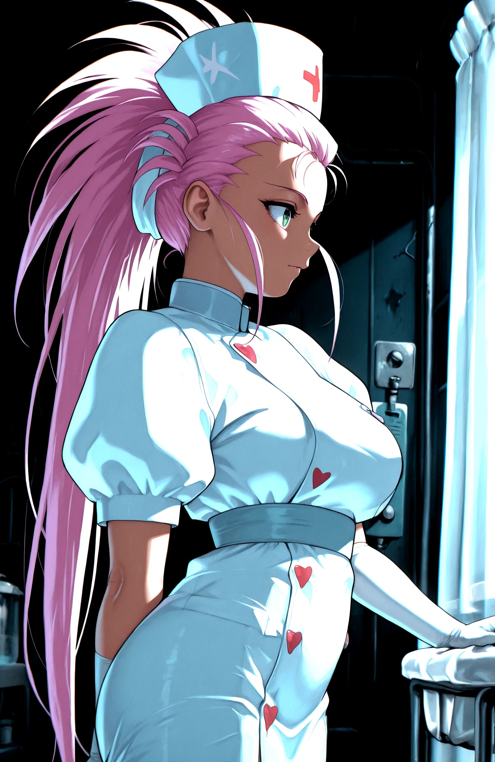 <lora:WashuuIllustV1:0.99> hakubi_washuu, nurse_dress, nurse_hat, solo, masterpiece,best quality,absurdres, amazing quality