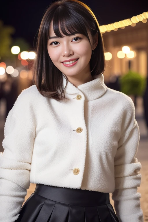 1girl,,(RAW photo, best quality), (realistic, photo-realistic:1.4), masterpiece, an extremely delicate and beautiful, extremely detailed, 2k wallpaper, Amazing, finely detail, extremely detailed CG unity 8k wallpaper, ultra-detailed, highres, soft light, beautiful detailed girl, extremely detailed eyes and face, beautiful detailed nose, beautiful detailed eyes,cinematic lighting,perfect anatomy,slender body
(at a park), (winter scenery),(snow park in the background), Sapporo Odori Park Winter Festival, festival lights (bokeh)
(wearing blouse) (long skirt) (winter jacket)
(free poses)
(smiling)
<lora:chest size:-1>
<lora:ikechan_lora:0.8>