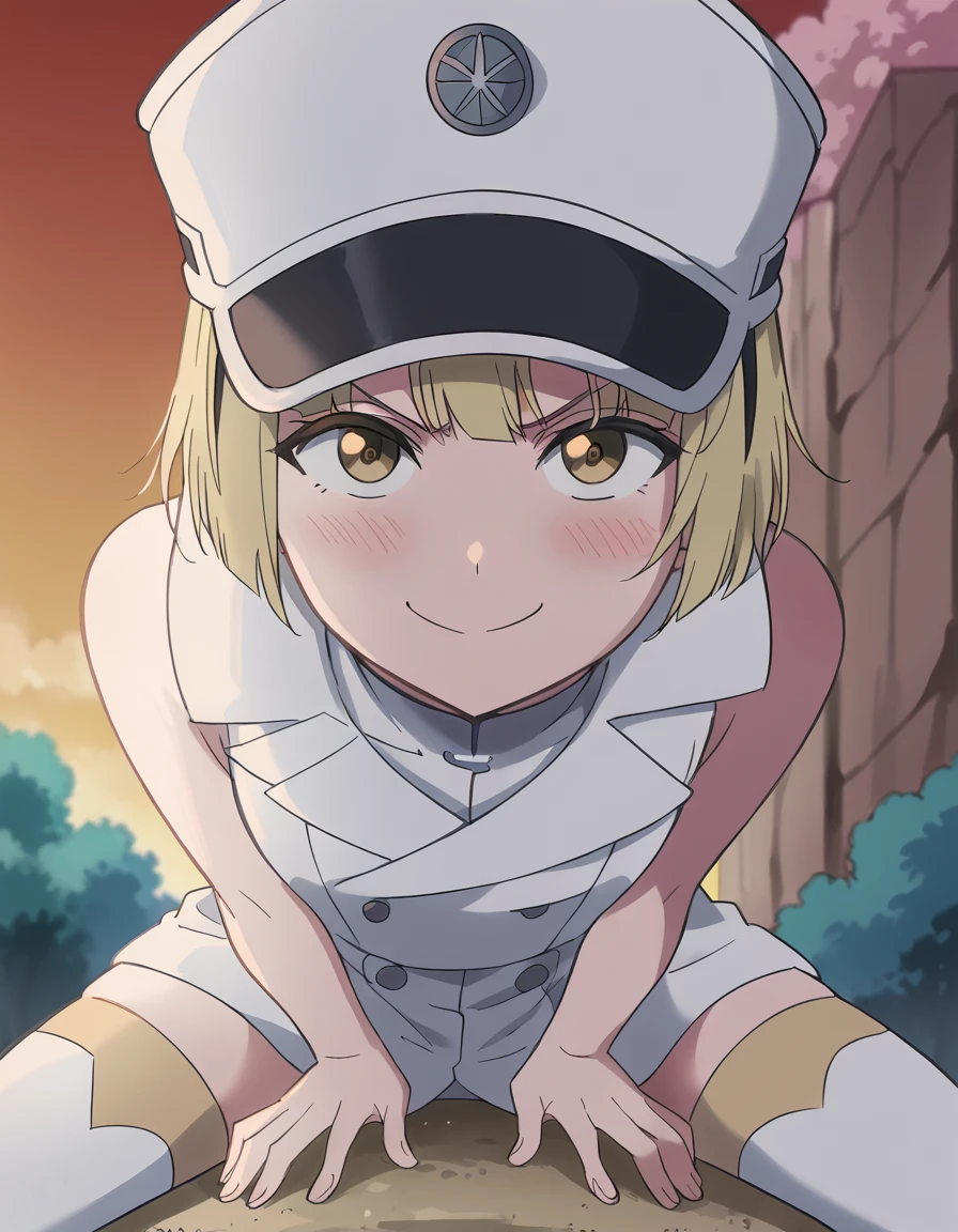 score_9, score_8_up, score_7_up, source_anime, <lora:liltotto-lampered-tybw-ponyxl-lora-nochekaiser:1>, liltotto lampered, short hair, blonde hair, yellow eyes, anime screencap, thighhighs, hat, sleeveless, uniform,, path, dirt, nature, walk, plants, , <lora:good-morning-my-brother-ponyxl-lora-nochekaiser:1> good morning my brother, good morning my brother! (meme), good morning, pajamas, hands on another's stomach, meme, straddling, leaning forward, pov, girl on top, blush, smile, smug, cowboy shot,, looking at viewer, solo,, cowboy shot, solo