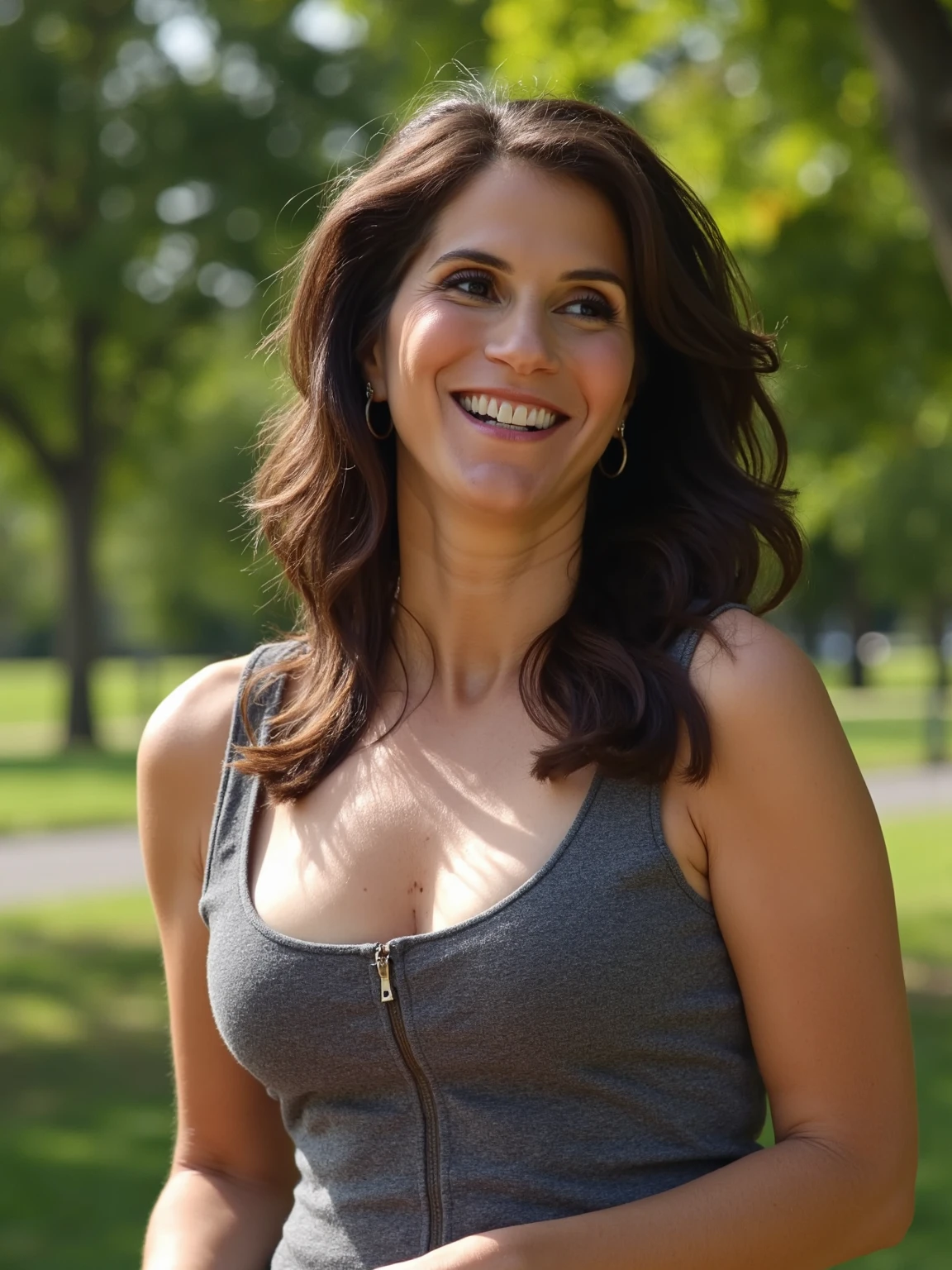 <lora:Jami-Gertz_Flux1D_LOREVER:1>
This is a professional photography featuring JGertz, a woman seductivly standing outdoors. She has a joyful expression, gazing off to the side. In perfects exposure with perfect contrasts and deep shadows.