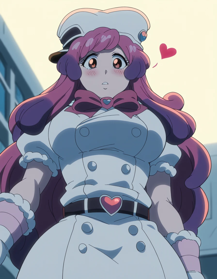 score_9, score_8_up, score_7_up, source_anime, <lora:meninas-mcallon-tybw-ponyxl-lora-nochekaiser:1>, meninas mcallon, long hair, pink hair, red eyes, large breasts, anime screencap, gloves, hat, bow, heart, belt, white gloves, fur trim, white uniform, puffy sleeves,, highway, cars, lanes, fast, long, , <lora:pec-pov-ponyxl-lora-nochekaiser:1> pec pov, pec pov (meme), meme, looking down, from below, blush, cowboy shot, looking at viewer, solo,, cowboy shot, solo