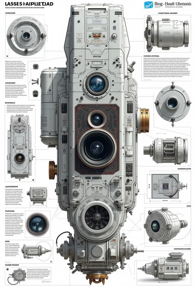 yfg-aarchy 3D schematic of a NASA Hassleblad medium format space camera