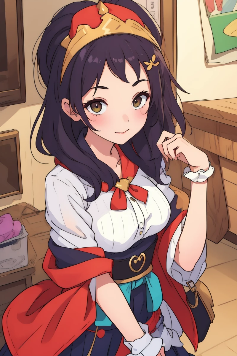 1girl, :>=