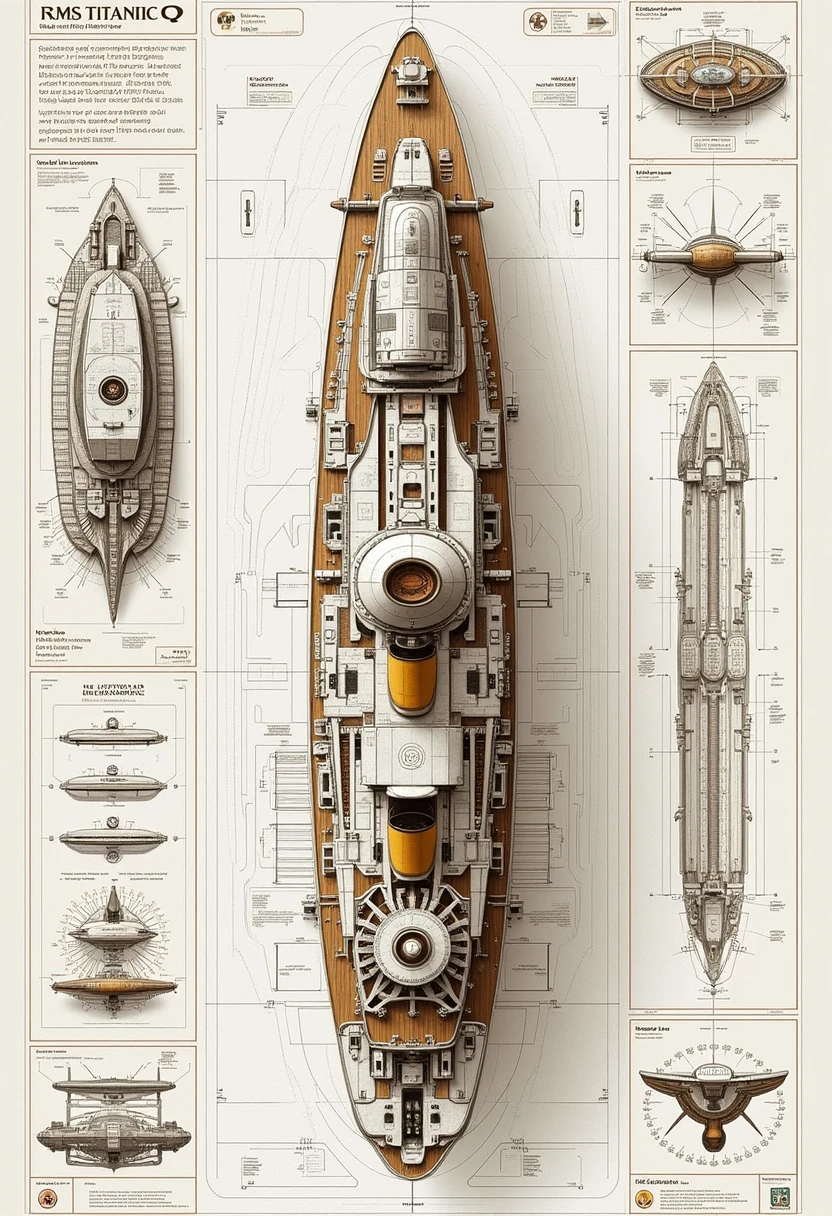 yfg-aarchy 3D schematic of the oceanliner RMS Titanic