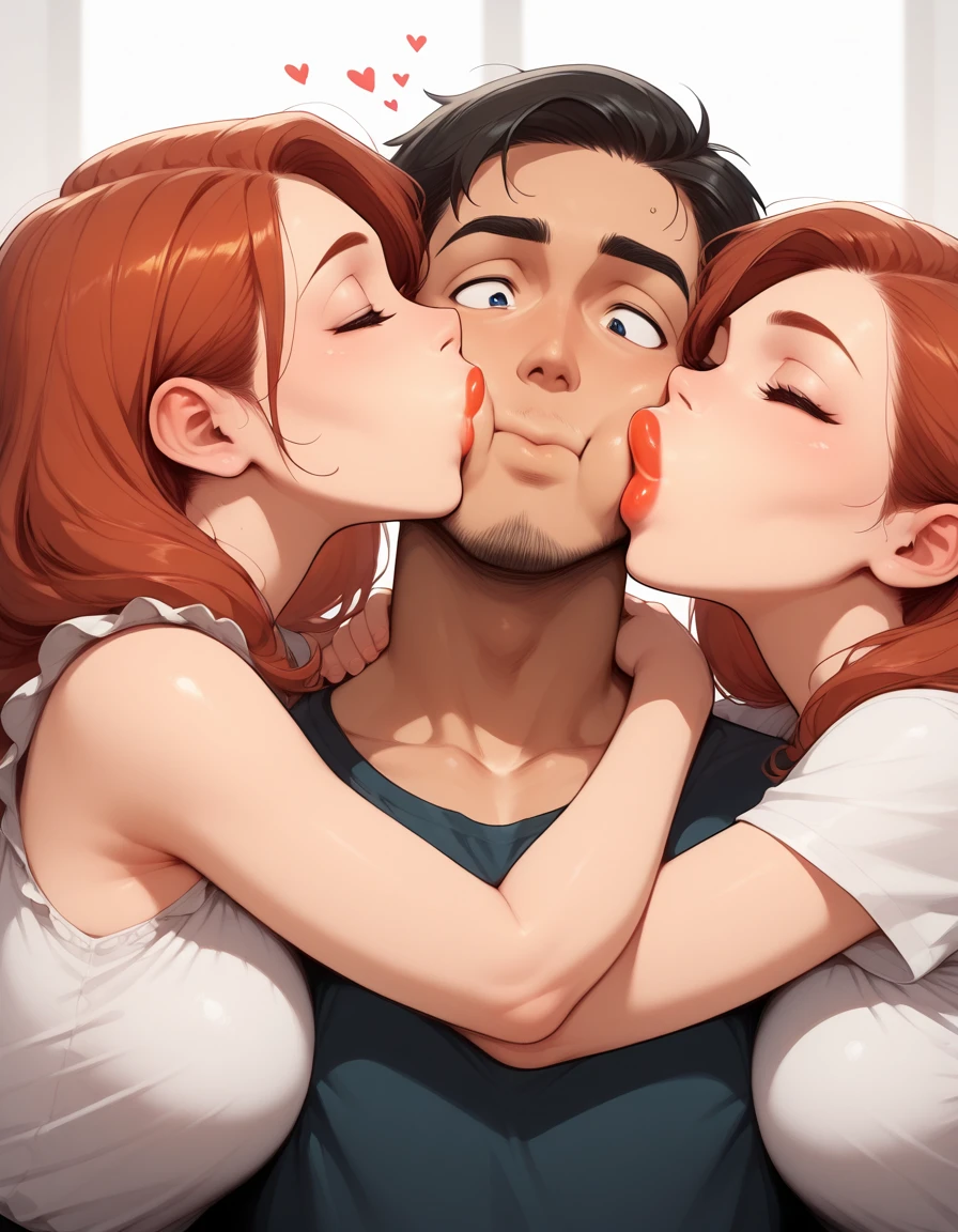 (Illustrious)kissing cheeks, kissing lora epoch 10 v1.0