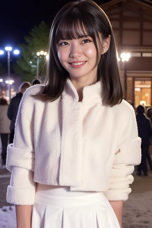 1girl,,(RAW photo, best quality), (realistic, photo-realistic:1.4), masterpiece, an extremely delicate and beautiful, extremely detailed, 2k wallpaper, Amazing, finely detail, extremely detailed CG unity 8k wallpaper, ultra-detailed, highres, soft light, beautiful detailed girl, extremely detailed eyes and face, beautiful detailed nose, beautiful detailed eyes,cinematic lighting,perfect anatomy,slender body
(at a park), (winter scenery),(snow park in the background), Sapporo Odori Park Winter Festival, festival lights (bokeh)
(wearing blouse) (long skirt) (winter jacket)
(free poses)
(smiling)
<lora:chest size:-1>
<lora:ikechan_lora:0.8>