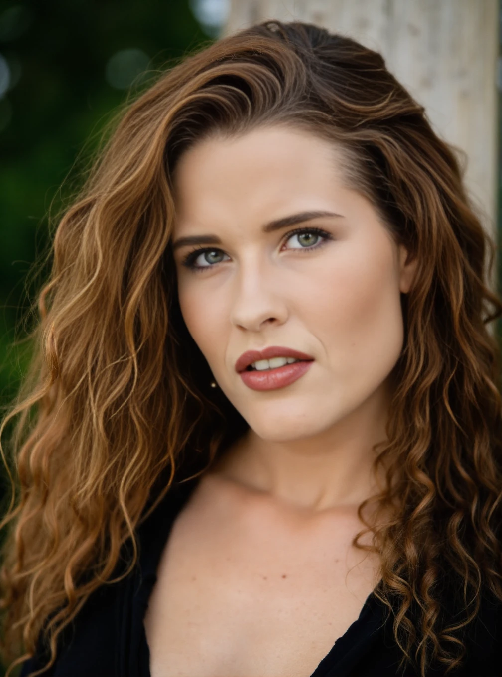 A professional photograph of Cathleen_Raymond, curly auburn hair, detailed skin, bokeh, female focus, SFW <lora:Cathleen_Raymond_aka_Gabrielle_Scream:1>