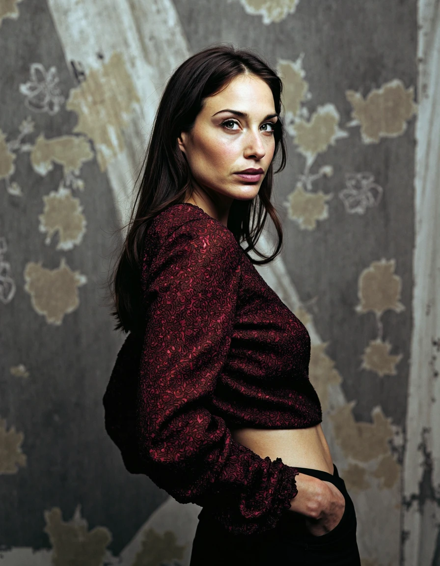 high fashion photo of ClaireForlani,
extremely detailed,