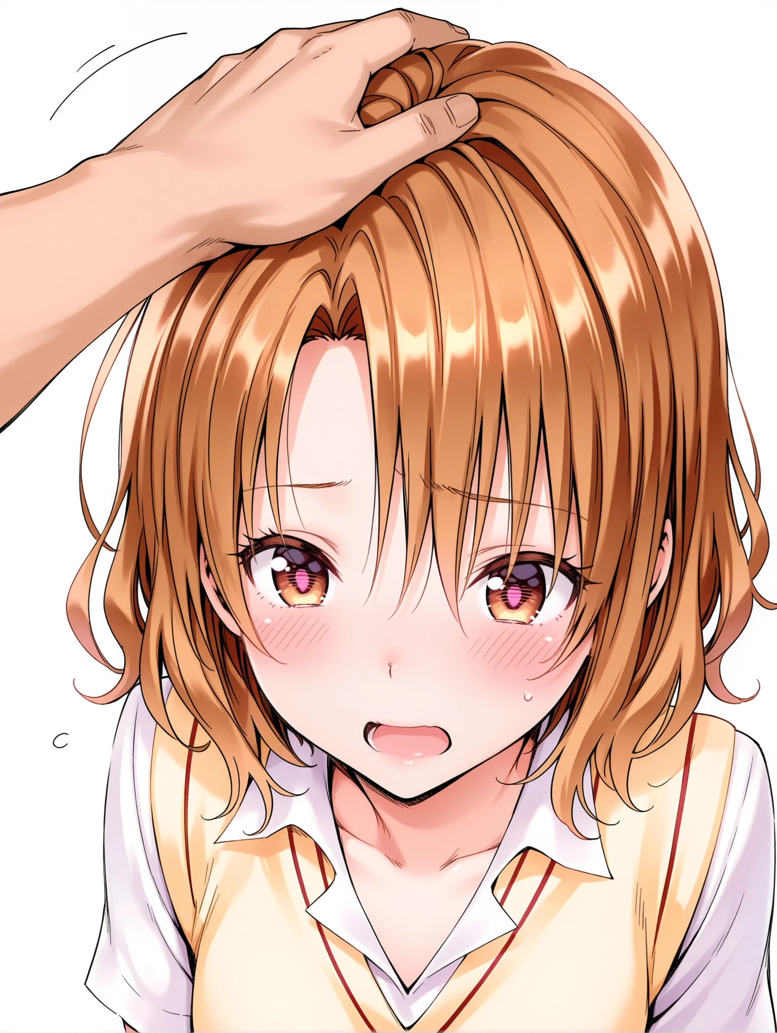 girl,Face close-up,Taking a brown dick deep in my throat,Ecstatic expression,Drooling,Her head is held down by a man,deep throat,((Mouthful)),Eat deliciously,deep throat.Browsing Caution.