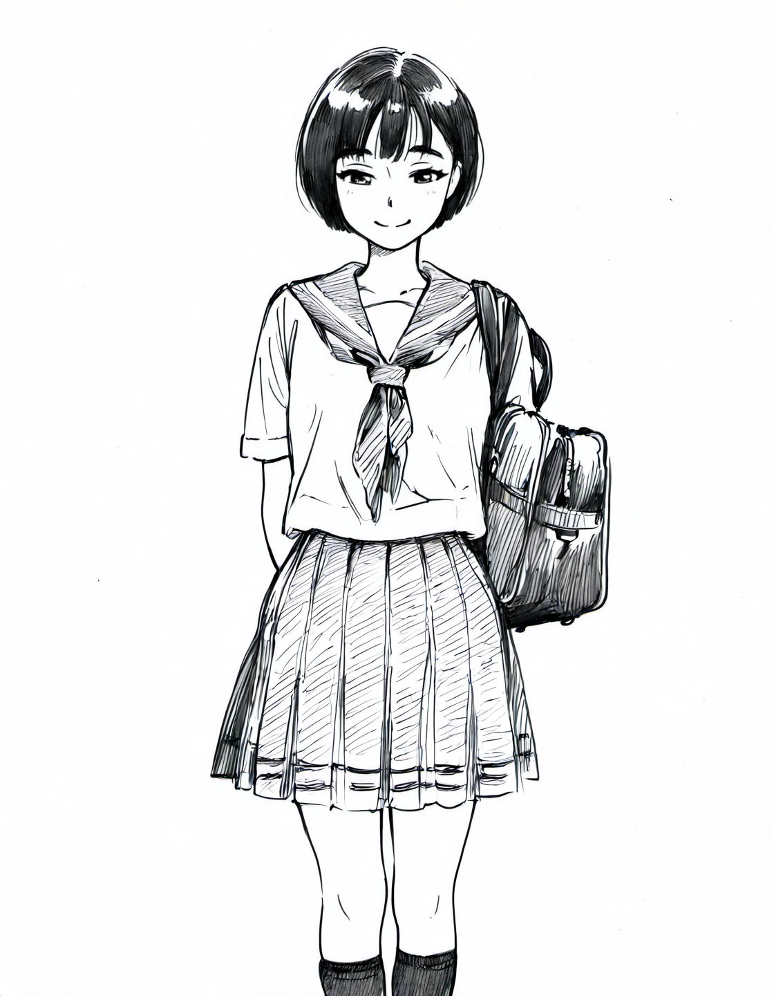 Mori Kaoru sketch style - Pony / Illustrious v2.0 - Illustrious