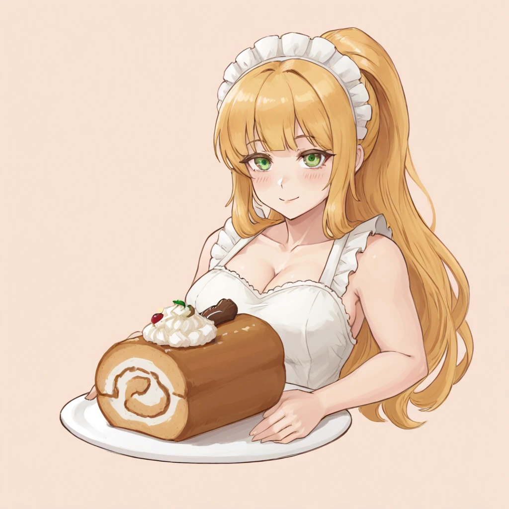 <lora:Roll_Cake-000007:0.8>,roll cake, 1girl