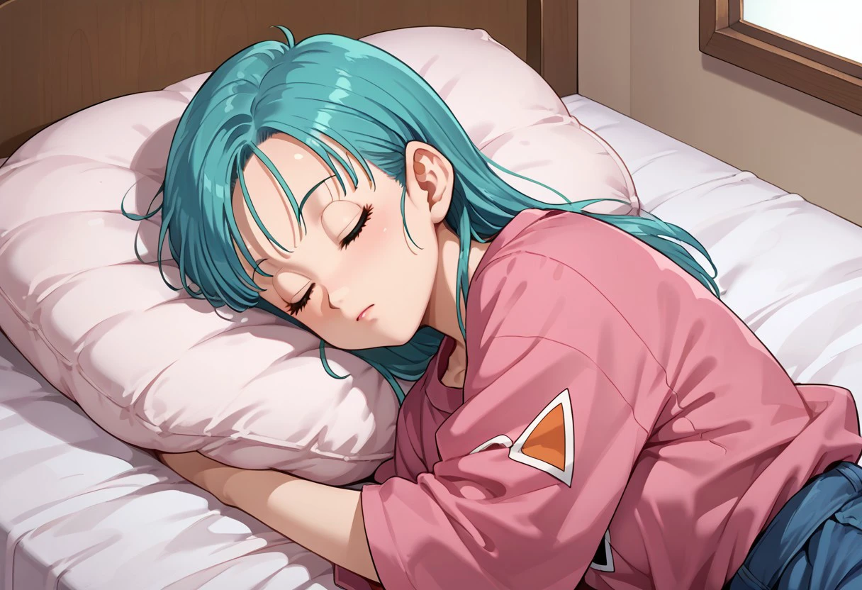score_9, score_8, score_7, source_anime, bulma, sleeping