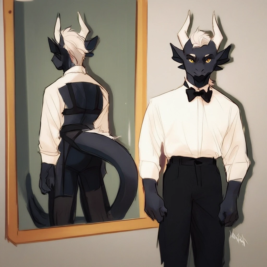 Business in the front, party in the back | Meme concept Pony Diffusion v6 XL