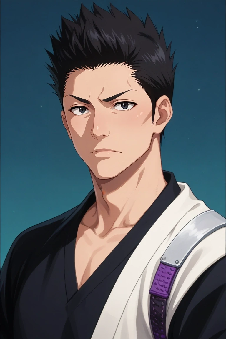 score_9, score_8_up, score_7_up, source_anime, rating_safe, , (photorealistic:0.6), , 1boy, solo, male focus, <lora:isshin_kurosaki_pony:0.9>, isshin_kurosaki, black hair, black eyes, short hair, spiked hair, , , ,, <lora:sdxl_lightning_8step_lora:1>