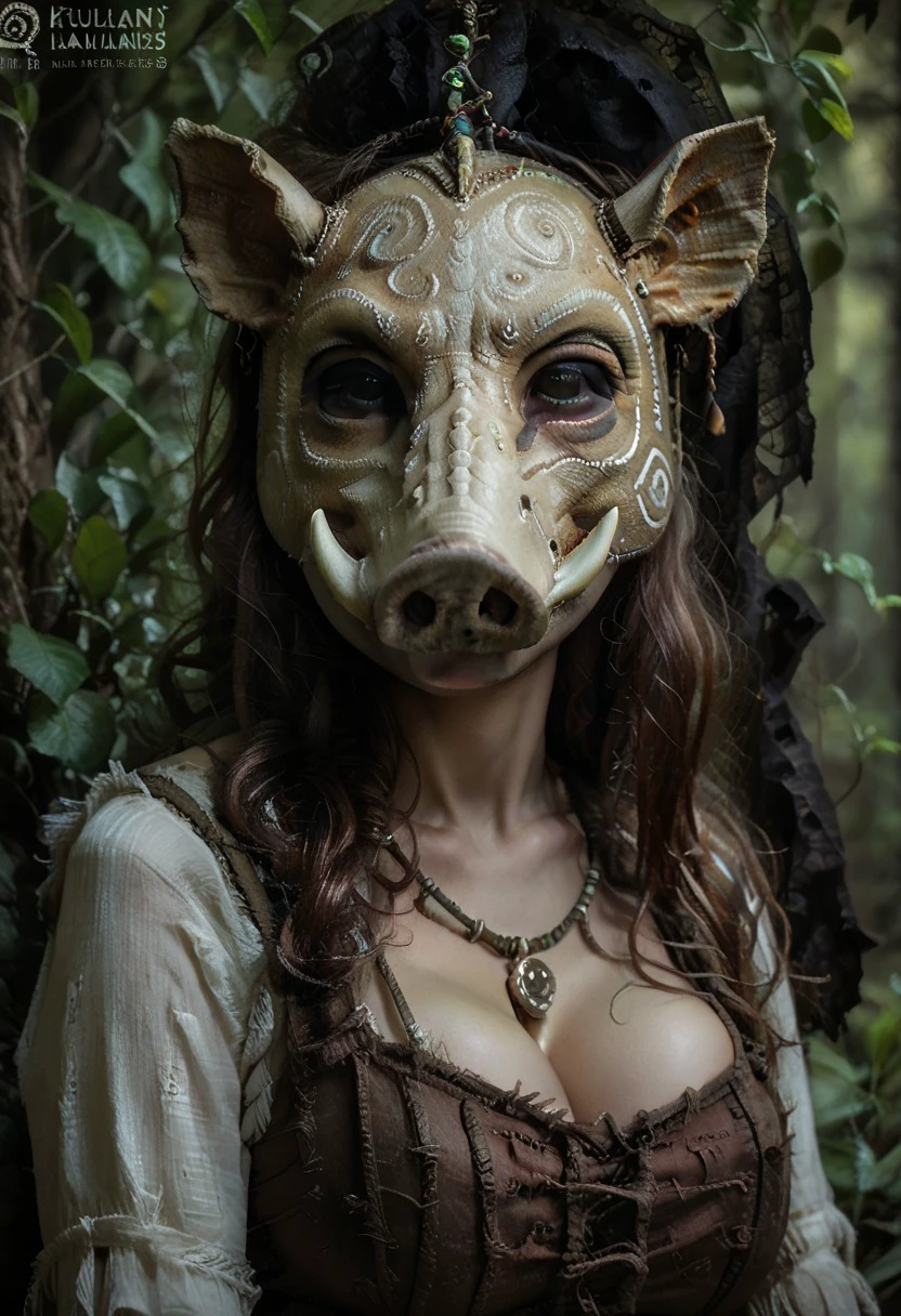 Pig/Swine/Boar mask [Latex, Leather, Shaman] V1