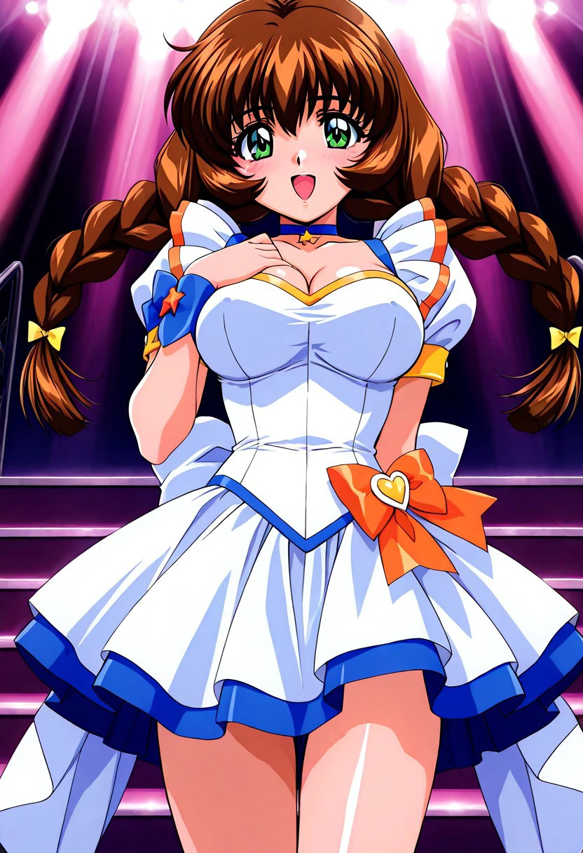 (((masterpiece))), (((Highest quality))), ((Very detailed)), (Highly detailed CG illustrations), we, (Browsing Caution:1.2), (masterpiece:1.5), Detailed Photos, smile, sexy, (Highest quality: 1.4), (One person), beautiful Face, (Orange Hair, Long Hair: 1.3), beautiful Hairstyle,  beautifulディテールの目, (Realistic Skin), beautiful肌, Absurd, Charm, 超High resolution, High resolution, (Sexually excited:1.5), Pinkish white skin, Cool white light, sexyなポーズ, beautiful , White Background, Pink soft white light, Cross-body bodysuit,Large Breasts, Marshmallow-like breasts,whole body,Thighs