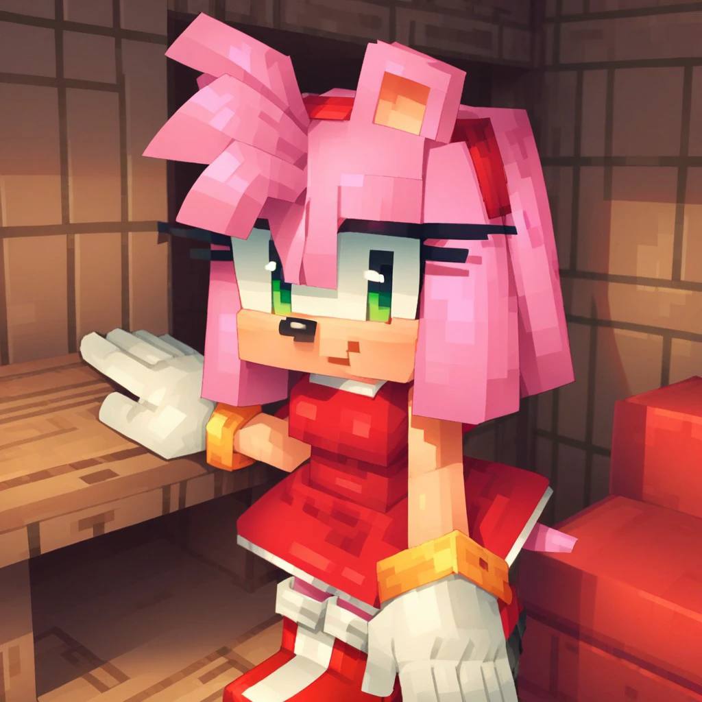 Amy rose [Minecraft version] V1