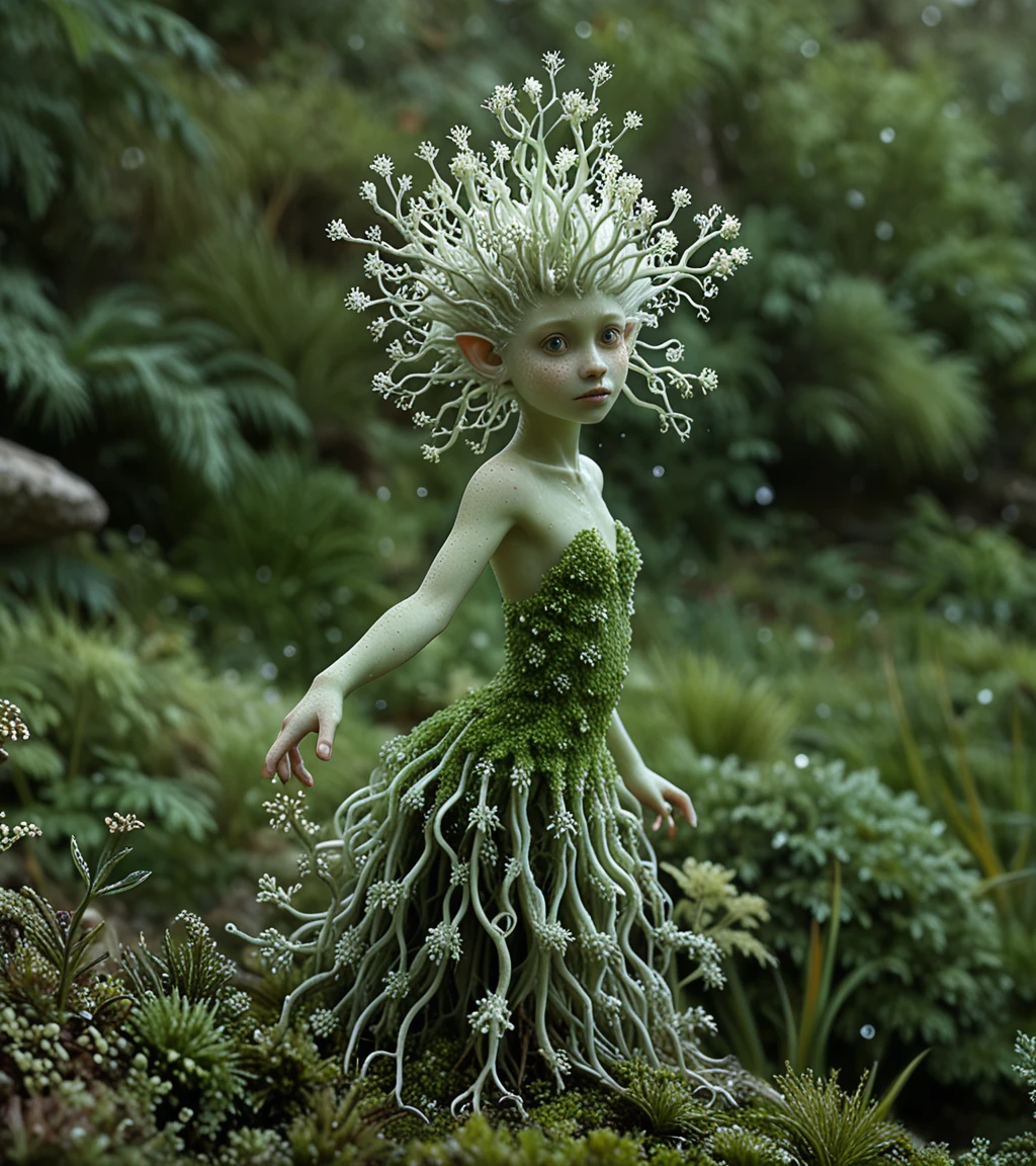 (<greenmageddonPONY>)1, (greenmageddon 1girl, sexy female fantastic creature, fairy, fantasy, lace dress, green eyes, green skin, sharp focus, fine details, particles floating)0.8,  