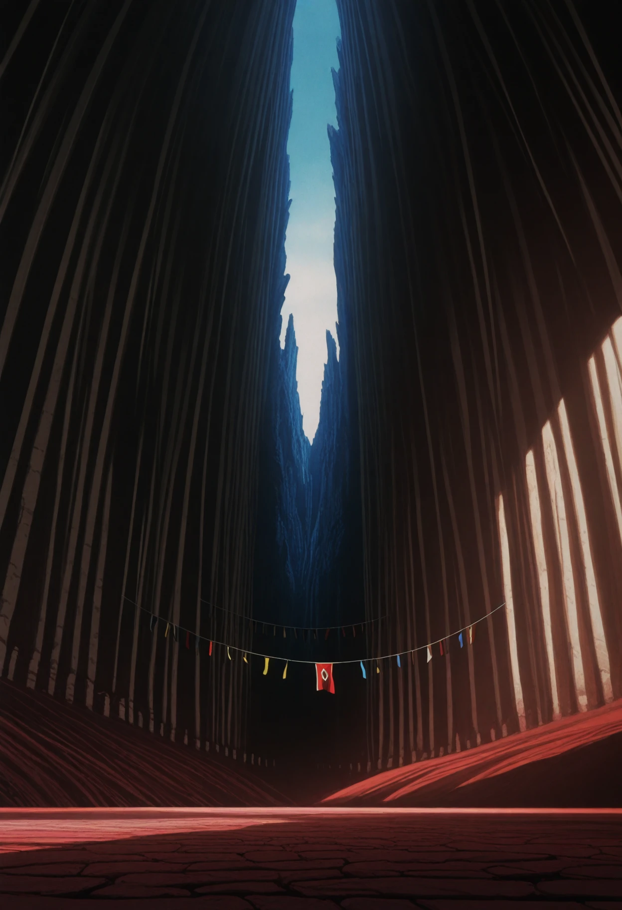 <lora:EscaflowneMovieILXL:1> 3scafl0wn3m,
scenery, no humans, flag, masterpiece, best quality, amazing quality, intricate detail, highly detailed, absurdres,