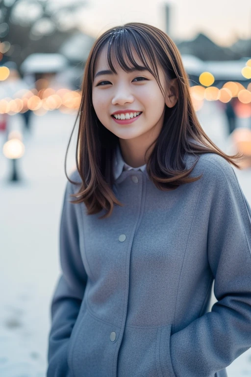 1girl,,(RAW photo, best quality), (realistic, photo-realistic:1.4), masterpiece, an extremely delicate and beautiful, extremely detailed, 2k wallpaper, Amazing, finely detail, extremely detailed CG unity 8k wallpaper, ultra-detailed, highres, soft light, beautiful detailed girl, extremely detailed eyes and face, beautiful detailed nose, beautiful detailed eyes,cinematic lighting,perfect anatomy,slender body
(at a park), (winter scenery),(snow park in the background), Sapporo Odori Park Winter Festival, festival lights (bokeh)
(wearing winter jacket) (long skirt)
(free poses)
(smile)
<lora:chest size:-1>
<lora:ikutalilasV2_lora:0.8>