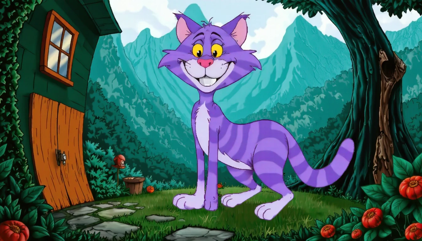 90s Cartoon Adventure Game Style - Pink Panther [Flux]