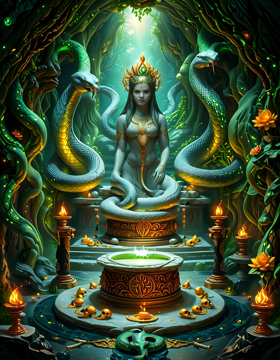 serpent goddess temple background v1.0