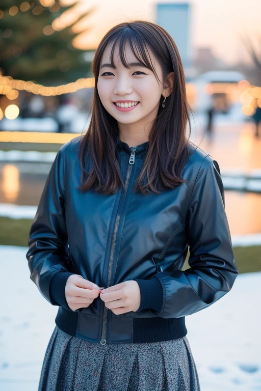 1girl,,(RAW photo, best quality), (realistic, photo-realistic:1.4), masterpiece, an extremely delicate and beautiful, extremely detailed, 2k wallpaper, Amazing, finely detail, extremely detailed CG unity 8k wallpaper, ultra-detailed, highres, soft light, beautiful detailed girl, extremely detailed eyes and face, beautiful detailed nose, beautiful detailed eyes,cinematic lighting,perfect anatomy,slender body
(at a park), (winter scenery),(snow park in the background), Sapporo Odori Park Winter Festival, festival lights (bokeh)
(wearing winter jacket) (long skirt)
(free poses)
(smiling)
<lora:chest size:-1>
<lora:ikutalilasV2_lora:0.8>