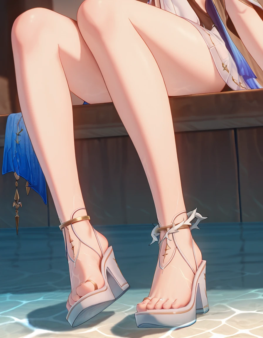 score_9, score_8_up, score_7_up, source_anime, female, <lora:hsrherta:0.9>, hsrherta, doll joints, lower body, barefoot, toenail polish,