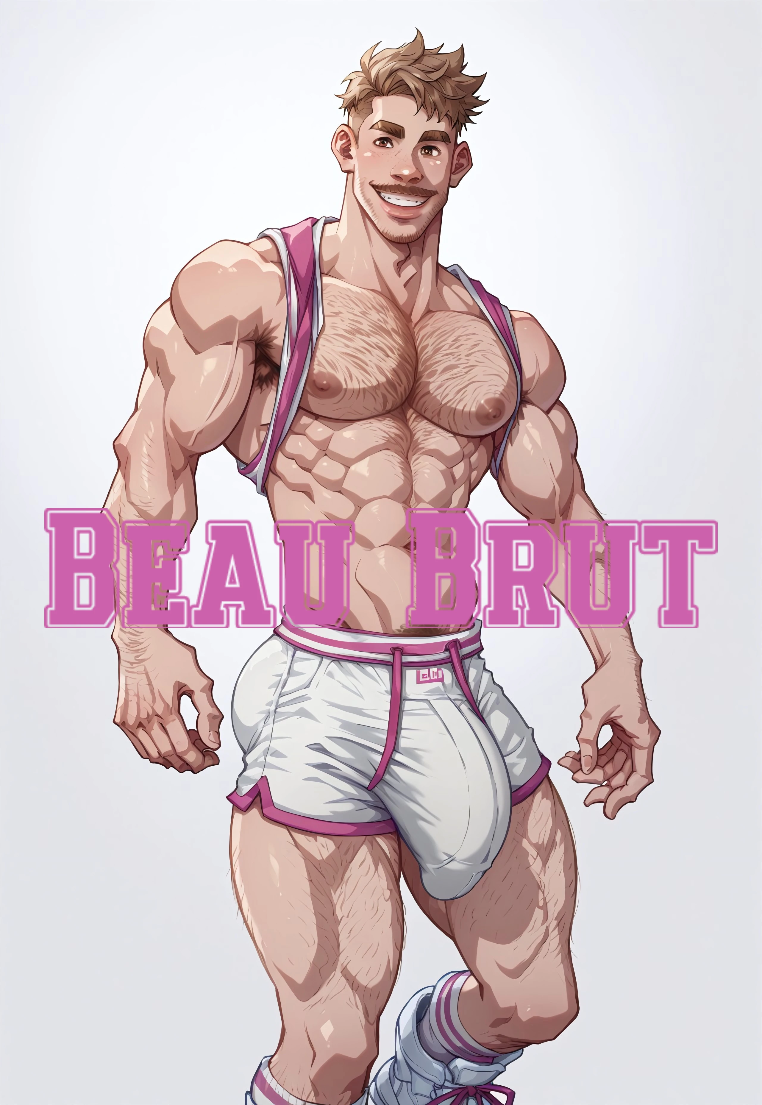 Beau Brut Cartoon art style