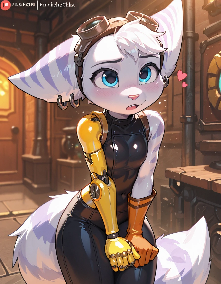 masterpiece, best quality, amazing quality, very aesthetic, absurdres, newest, <lora:rivet_ratchet_and_clank:1>, rivet_ratchet_and_clank, anthro, female, clothing, cowboy shot