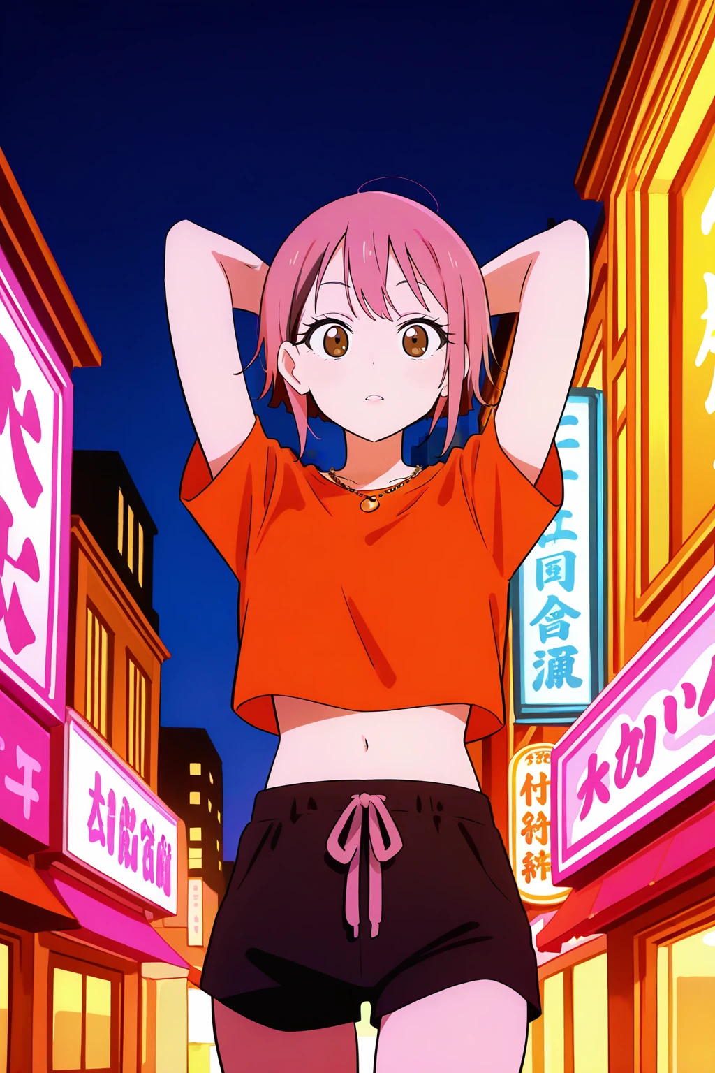 (masterpiece, best quality), multiple girls, petite, loli, slim, crop top, (children's print panties), in a clothing store, mall, (choosing clothes), smile, fun, wide angle, vibrant colors, watercolor
