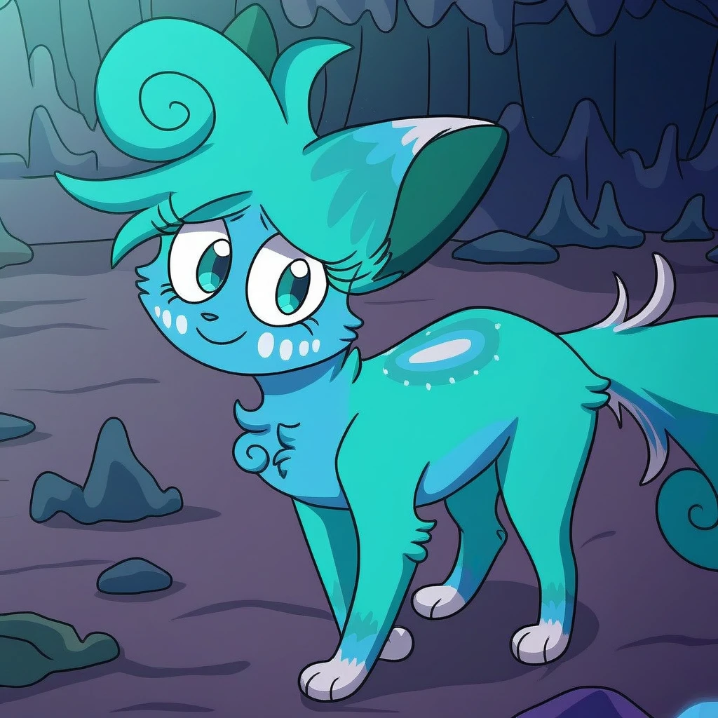 A little glow worm, large glowing goggles, glowing bug antenna, large fur scarf, four arms, short and stout, bug-like face, mandibles, chibi bug person, 1 character, ultra-detailed, 8k, highres, photorealistic, masterpiece, vibrant colors, cinematic lighting, concept art