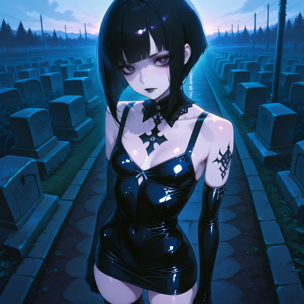Goth Girl Sadi Trix (or SadisTrix) (LSFemdomArt Unique Character) Illustrious V1
