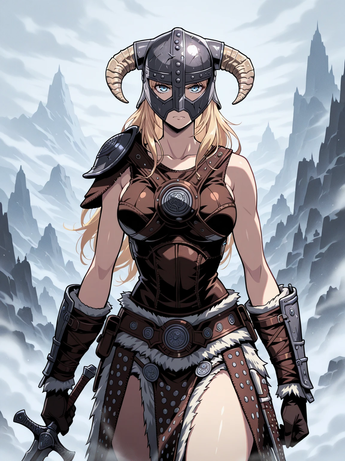 Masterpiece,best quality, vector art,
edgFusRoDah_armor,horned helmet, 1girl,solo,large breasts, armor, horned helmet ,wearing edgFusRoDah_armor
<lora:edgFusRoDahILS-000003:1>
