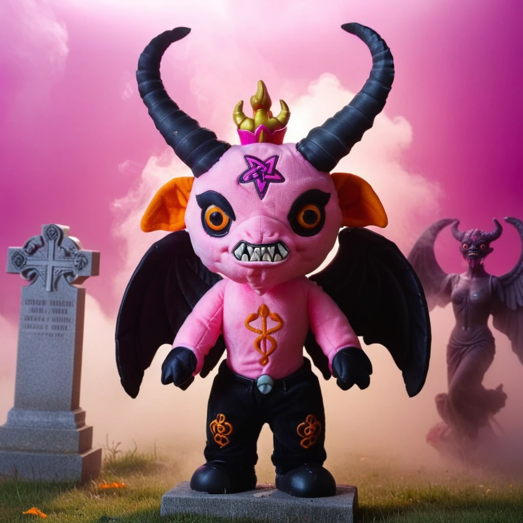 (knitted toy voodoo doll:1.8), (Voodoo Gargoyle:1.3), (Guardian Sentinel:1.3), (Clothing: stone-patterned cloak with gothic designs:1.0), (Accessories: enchanted stone orb emitting eerie glow, levitating spectral gargoyles:1.1), (background: ancient cathedral with floating gargoyles, glowing stained glass, and spectral mist:1.2), best quality, masterpiece, detailed soft oil painting, detailed background, dramatic cinematic lighting, soft edge lighting, professional, dramatic lighting, hard edge lighting, ultra quality, 4k, masterpiece, best quality, 8k, ultra high definition, high resolution, extremely detailed