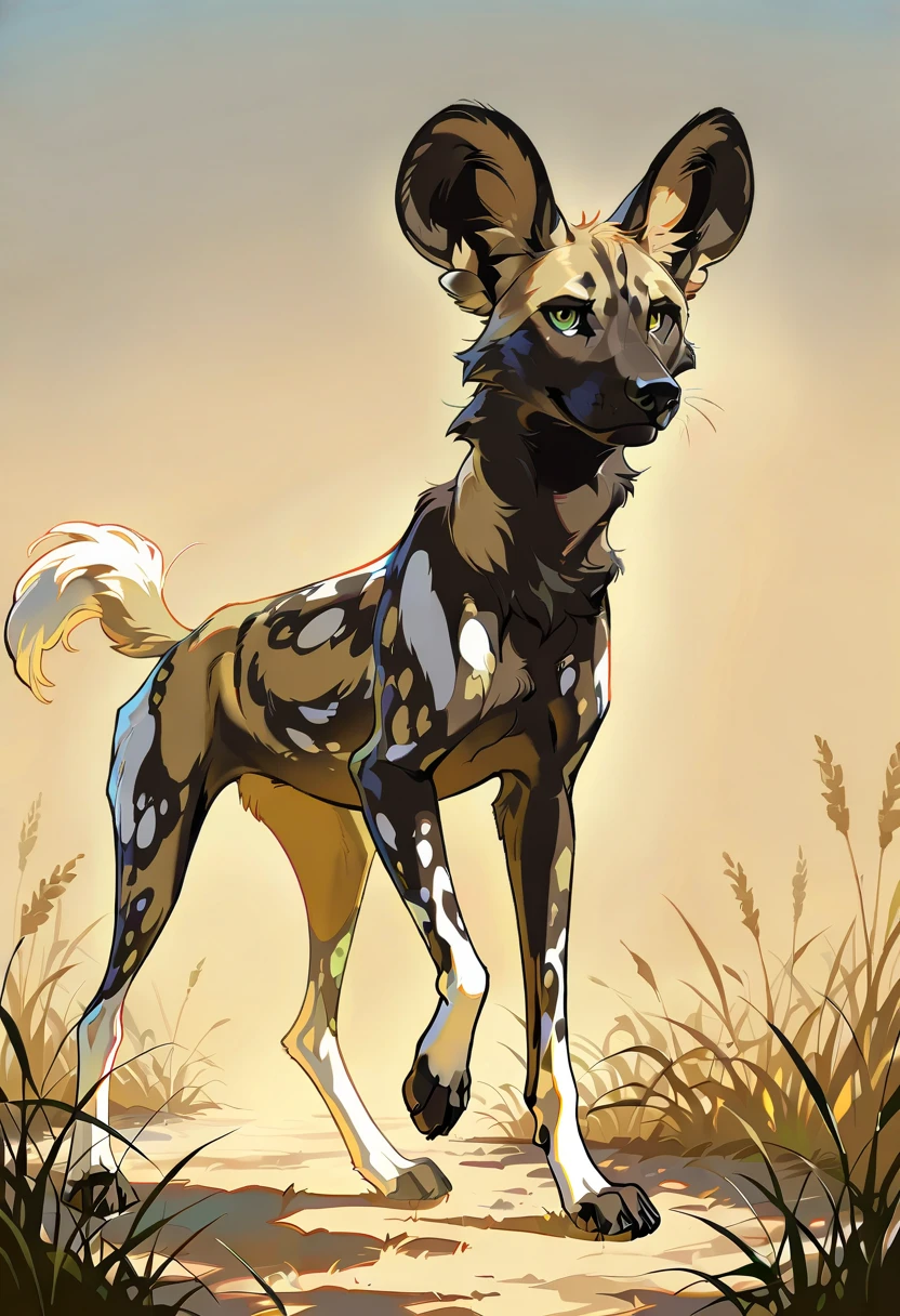 Illustrious Animals - African Wild Dog illust