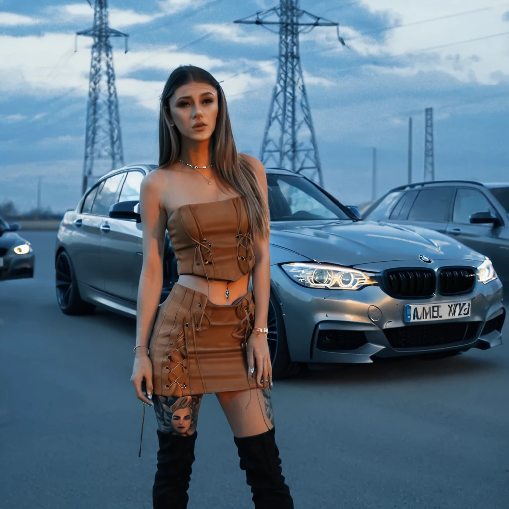 (((Masterpiece))), 25-year-old Caucasian French girl with shoulder-length messy red hair, adorned with crystal glow, blooming hair akin to . Certainly!
Red top, black leggins,