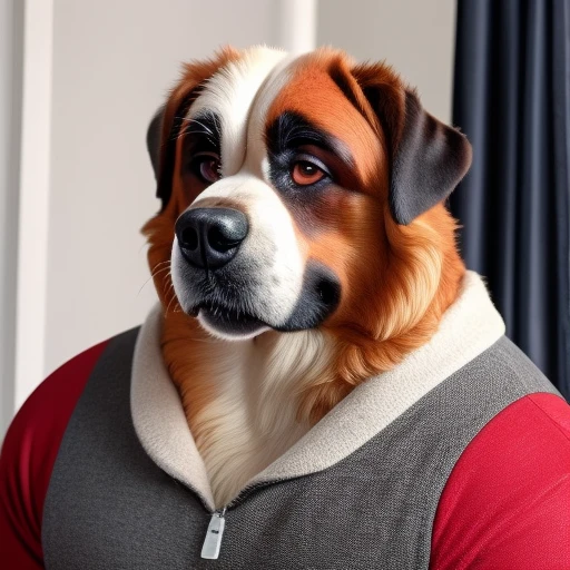 animal, big dog, male saintbernard dog, mammal, saint berny, saintbernard <lora:saint_berny_dog:0.1>,