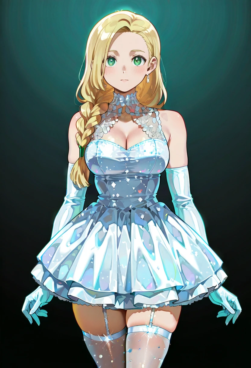 Short Jewel Wedding Dress illust