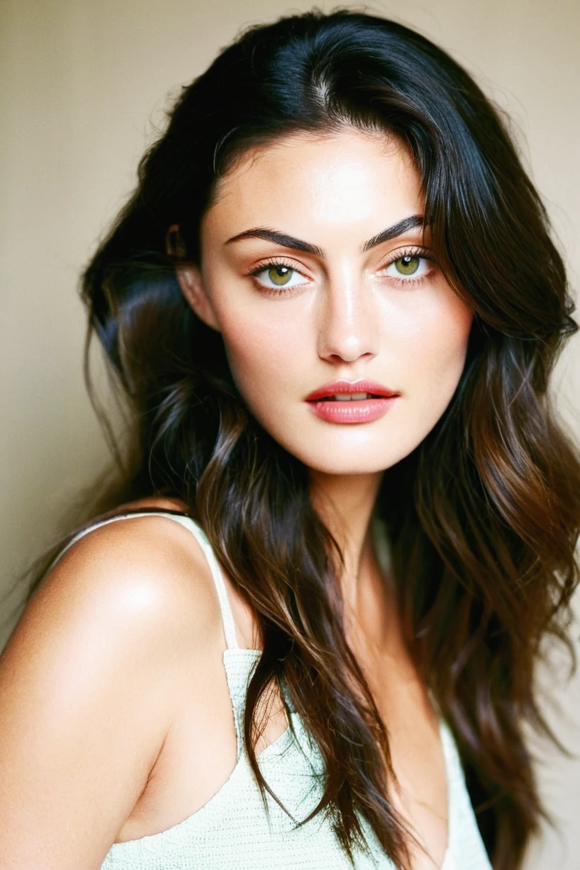 RAW photo, (Height, Approximately 5 feet 7 inches (170 cm), tall and graceful presence:1),(Build, Slim and toned, with a naturally elegant and proportionate figure, effortless beauty:1),(Hair, Dark brown hair, often worn long and wavy, hair has a healthy, glossy texture, sometimes styled in casual, beachy waves or sleek, straight looks:1),(Eyes, Hazel-green eyes, large and expressive, depth and brightness, gaze is captivating:1),(Skin, Fair to lightly tanned complexion, with a natural, radiant glow, skin tone complements her dark hair and hazel eyes, adding to her striking appearance:1),<lora:Phoebe Tonkin:0.89>,Phoebe Tonkin,., 8k uhd, dslr, soft lighting, high quality, film grain, Fujifilm XT3